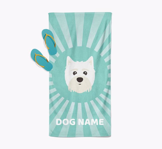 Personalised Pool Towel with {breedFullName} Icon